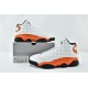 Air Jordan 13 Retro Starfish White Orange 414571 108 Womens And Mens Shoes